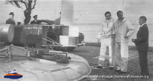 SRN1 fitted with a new jet turbine -  (credit: The <a href='http://www.hovercraft-museum.org/' target='_blank'>Hovercraft Museum Trust</a>).